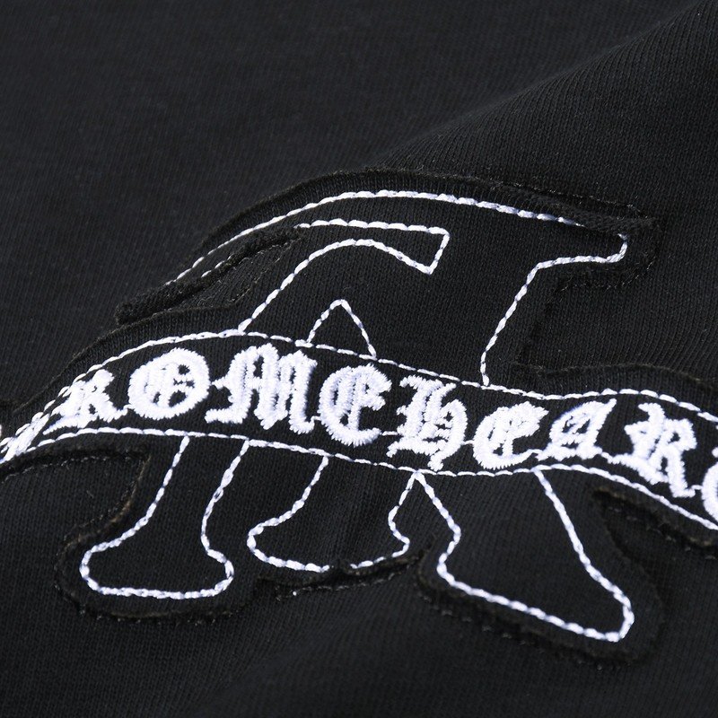 Футболка Louis Vuitton X Chrome Hearts With Two Logos "Black" фото № 5