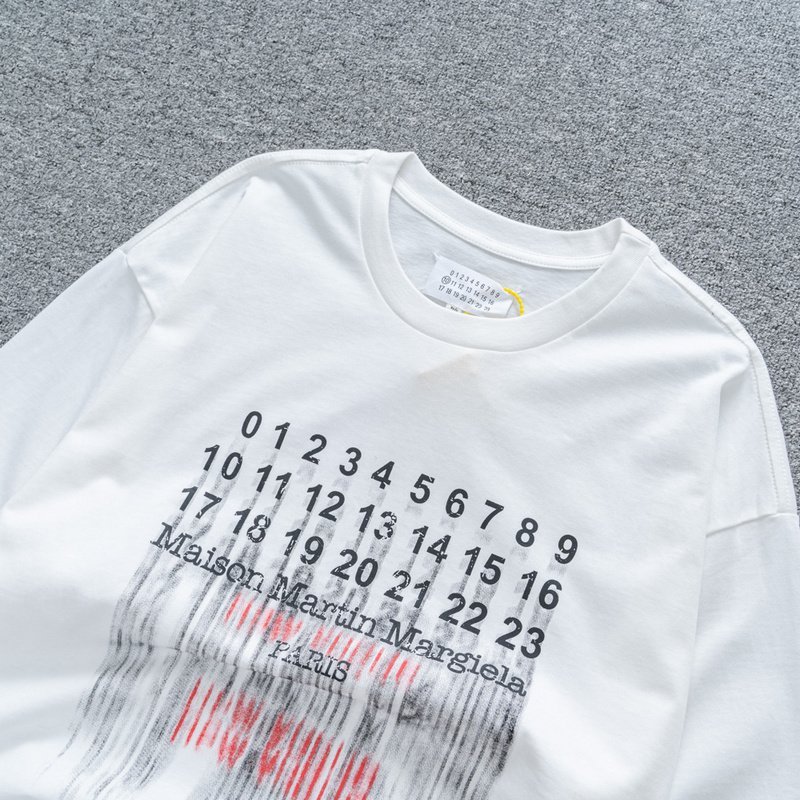 Футболка Maison Margiela Numbers "White" фото № 2