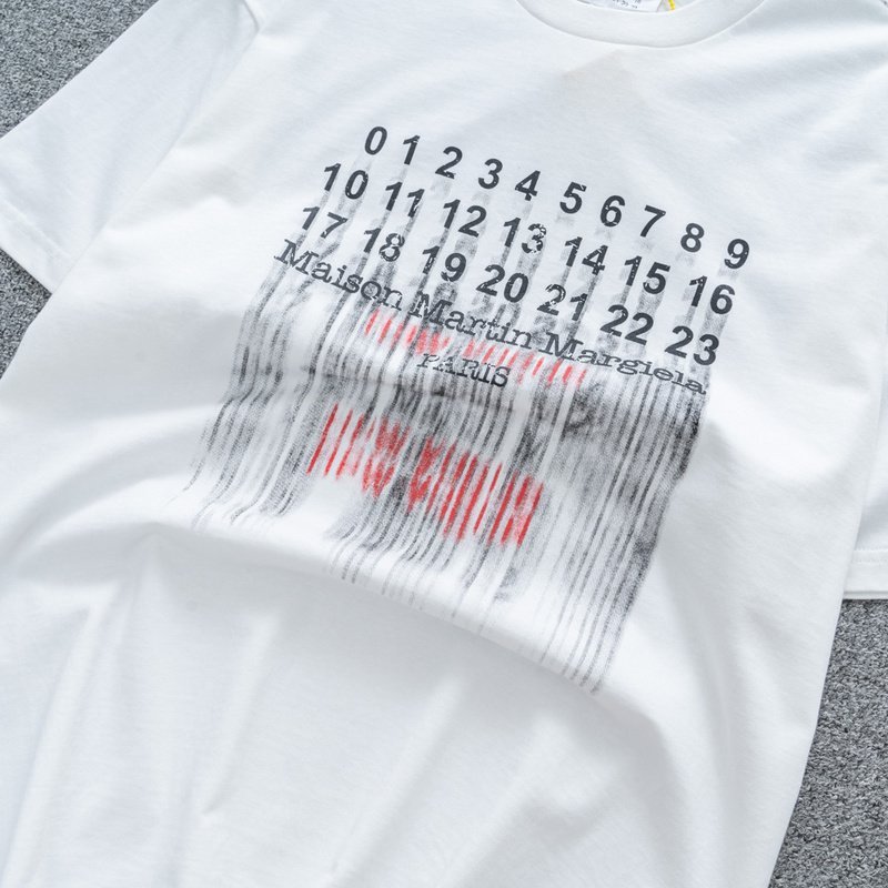 Футболка Maison Margiela Numbers "White" фото № 7