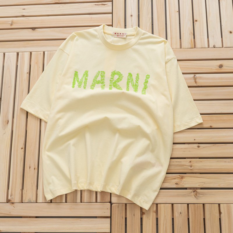 Футболка Marni With Logo "Beige" фото № 2