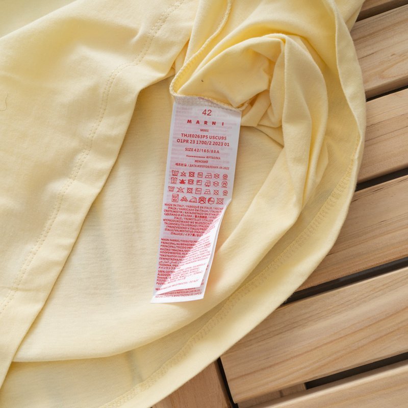 Футболка Marni With Logo "Beige" фото № 5