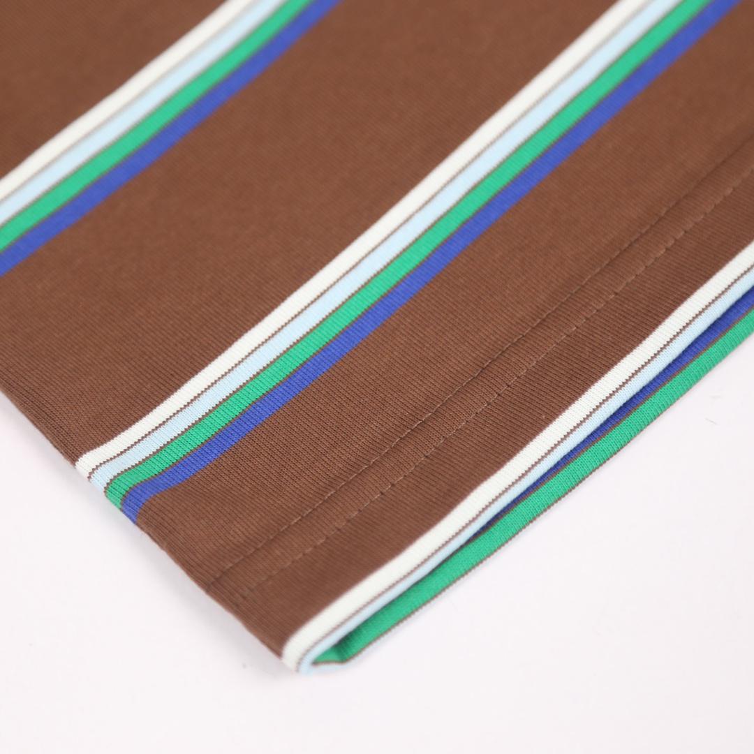 Футболка Miu Miu Horizontal Stripes "Brown" фото № 4