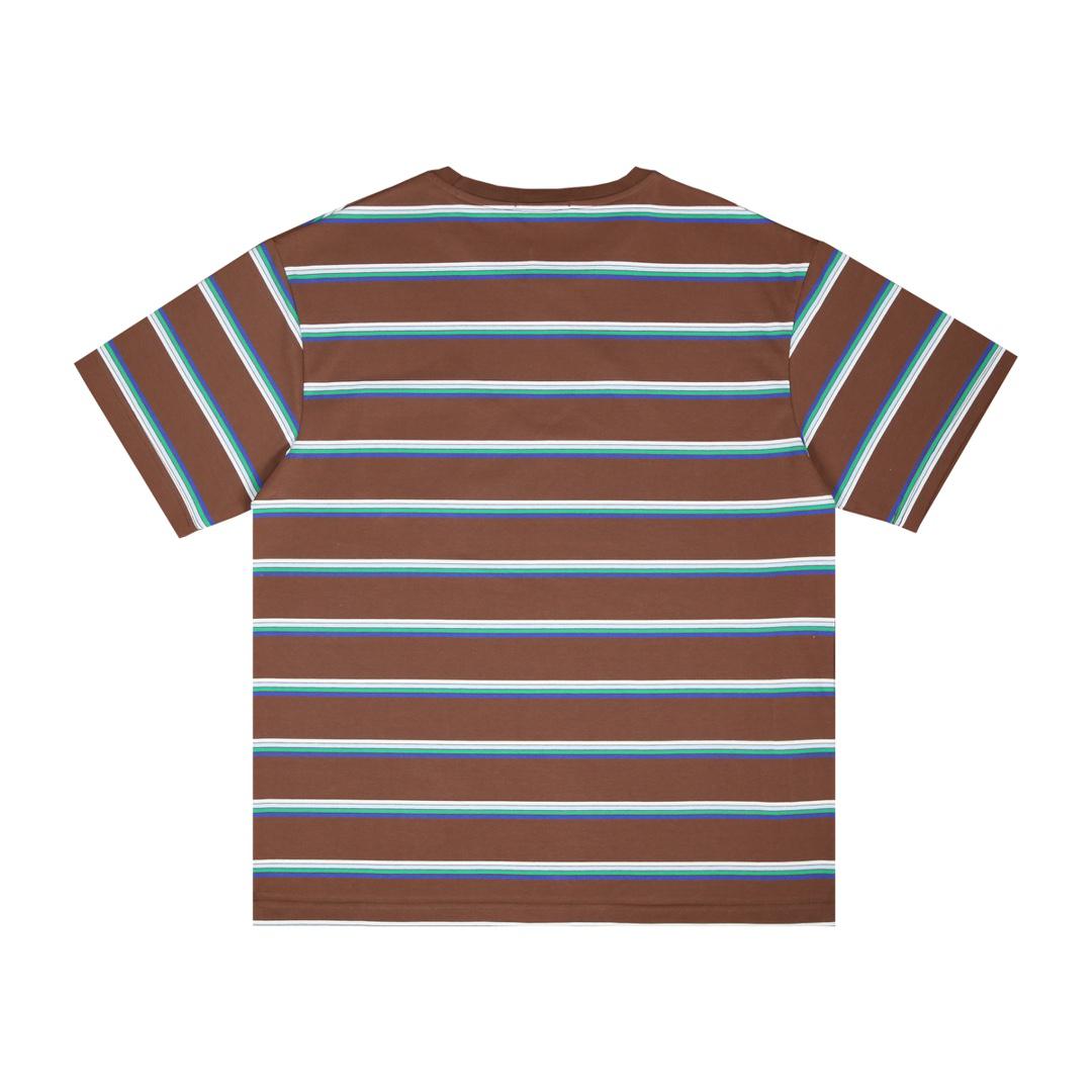 Футболка Miu Miu Horizontal Stripes "Brown" фото № 2