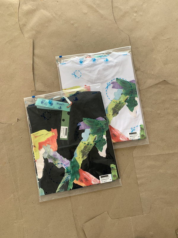 Футболка Off White With Drawings Of Paints "White" фото № 6