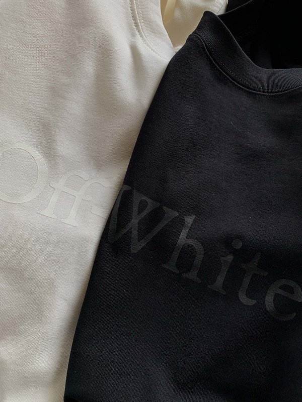 Футболка Off White Plain With Text Logo "Black" фото № 2