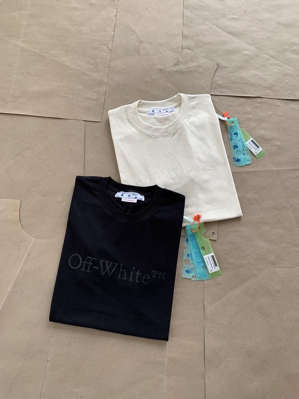 Футболка Off White Plain With Text Logo "Black" фото № 5