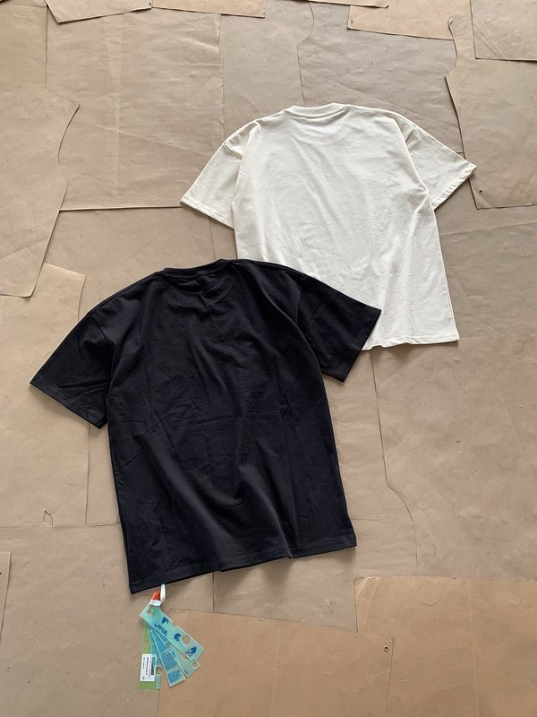 Футболка Off White Plain With Text Logo "Black" фото № 3