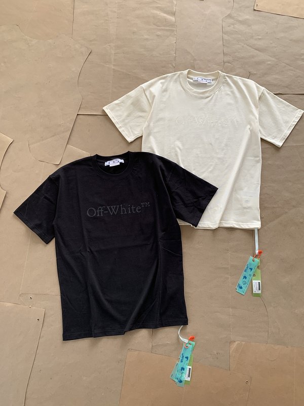 Футболка Off White Plain With Text Logo "Black" фото № 4