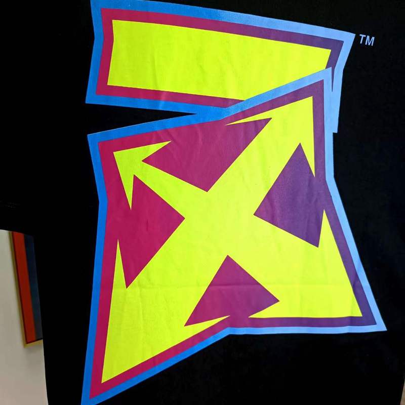 Футболка Off White With Bright Brand Logo "Black" фото № 2