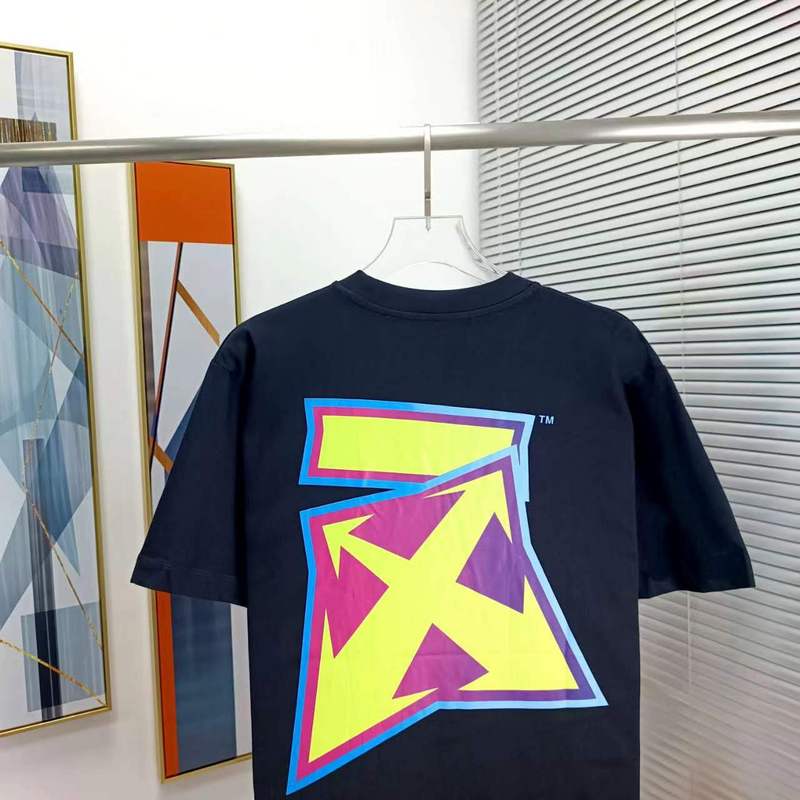 Футболка Off White With Bright Brand Logo "Black" фото № 7