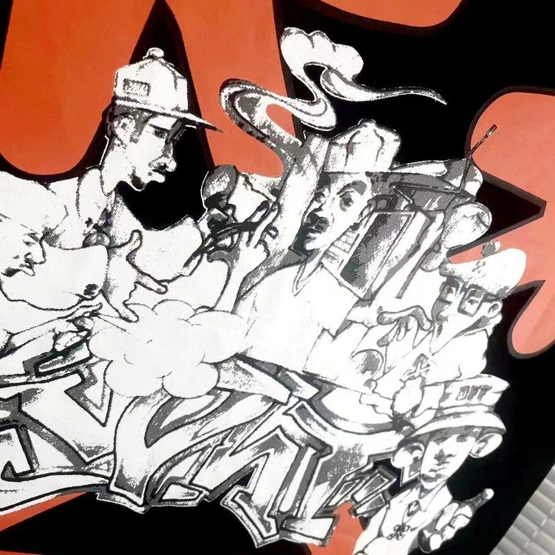 Футболка Off White Workers "Black" фото № 2