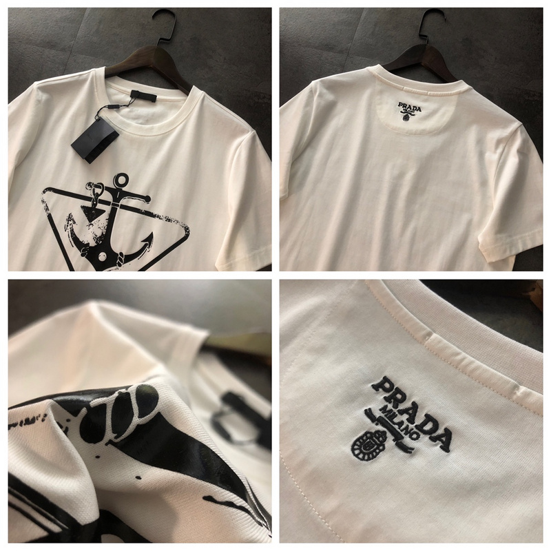 Футболка Prada Anchor "White" фото № 2