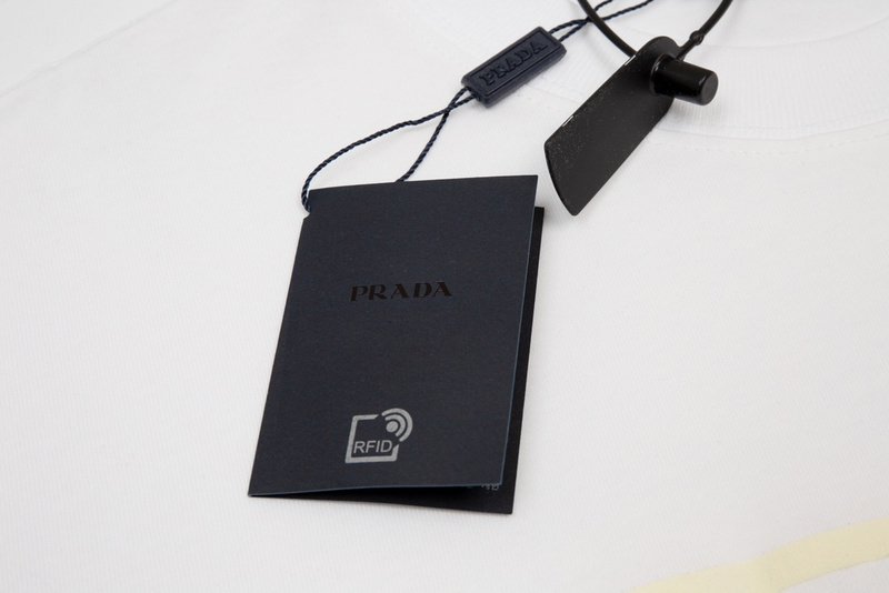 Футболка Prada With Basic Logo Print "White" фото № 3