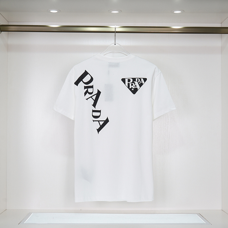 Футболка Prada Different Size Of Logo Letters "White" фото № 5