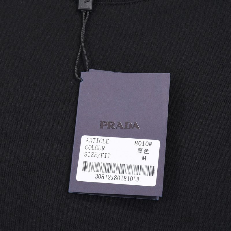 Футболка Prada Distinctive Pocket "Black" фото № 5