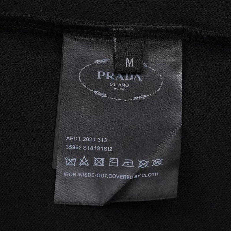 Футболка Prada With Logo Print Milano "Black" фото № 9