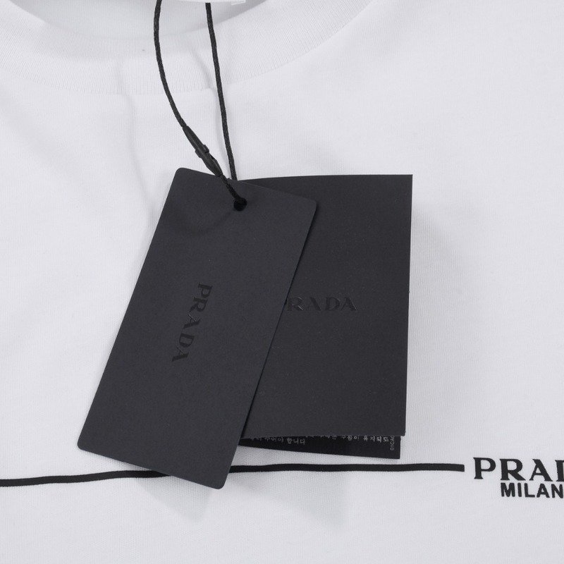Футболка Prada Brand Line "White" фото № 3