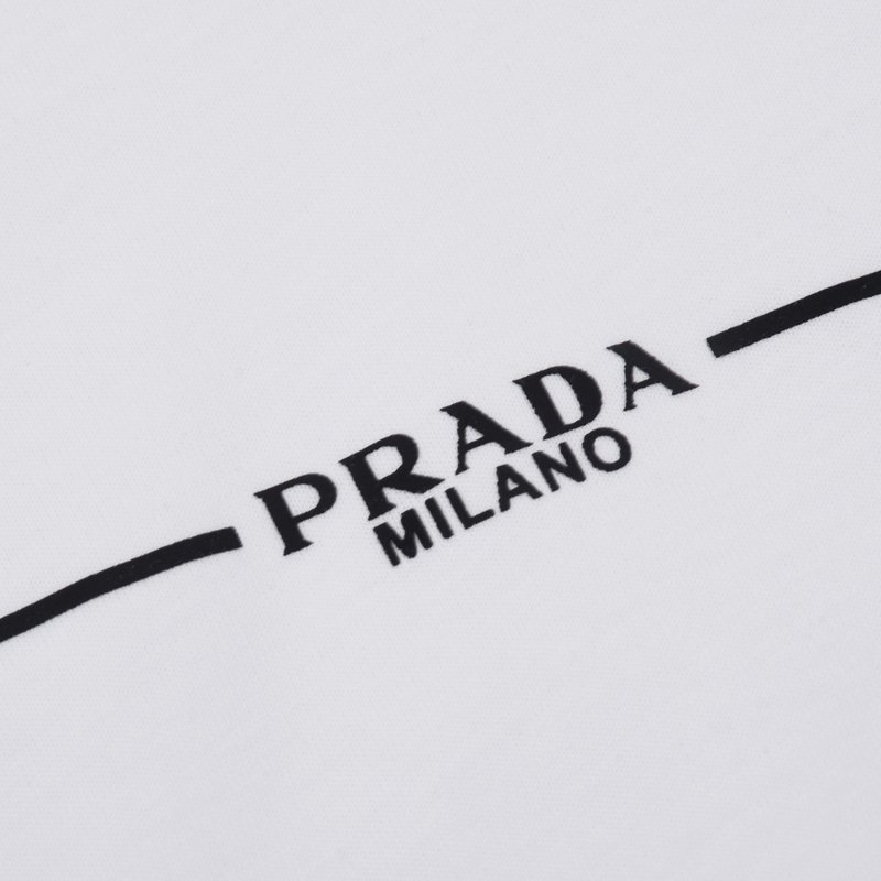 Футболка Prada Brand Line "White" фото № 4