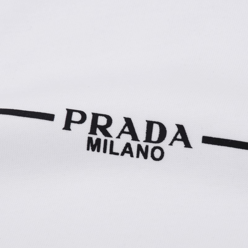 Футболка Prada Brand Line "White" фото № 5