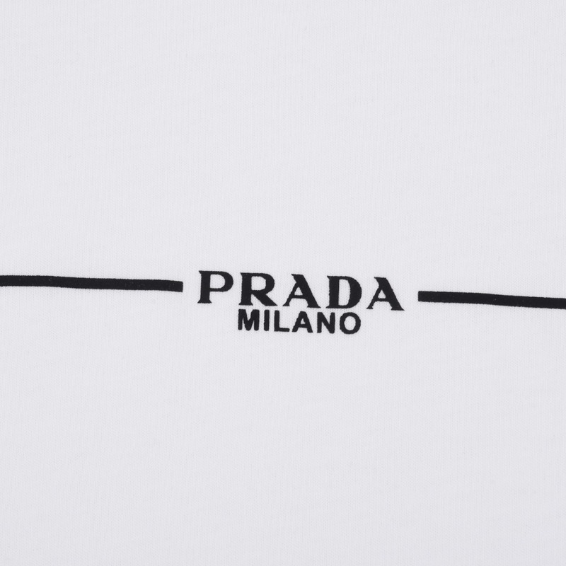 Футболка Prada Brand Line "White" фото № 6