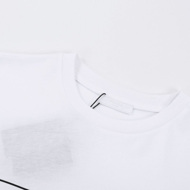 Футболка Prada Brand Line "White" фото № 8