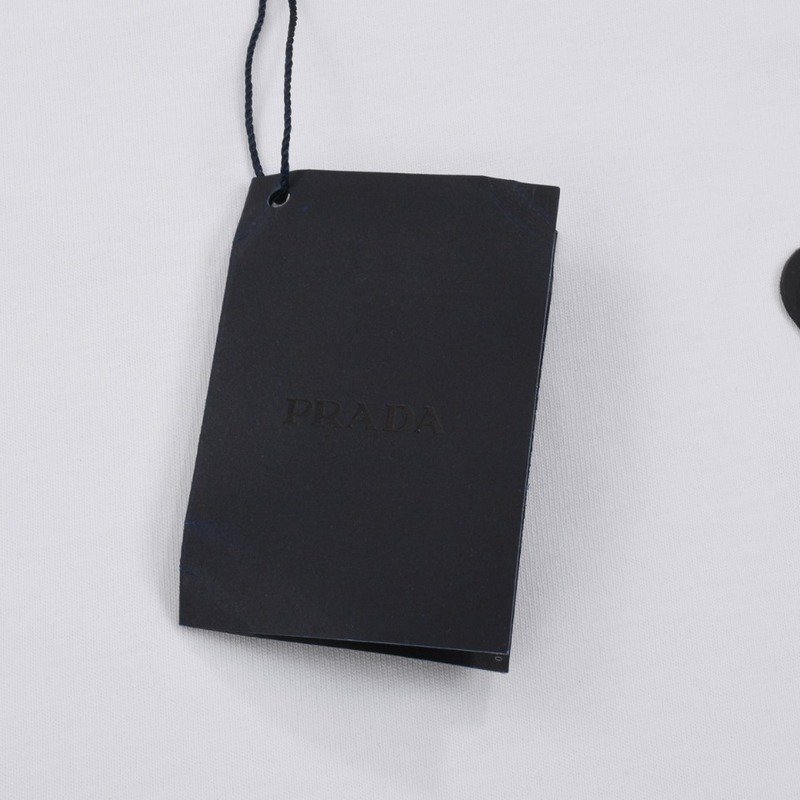 Футболка Prada With Emblem-Logo "White" фото № 2