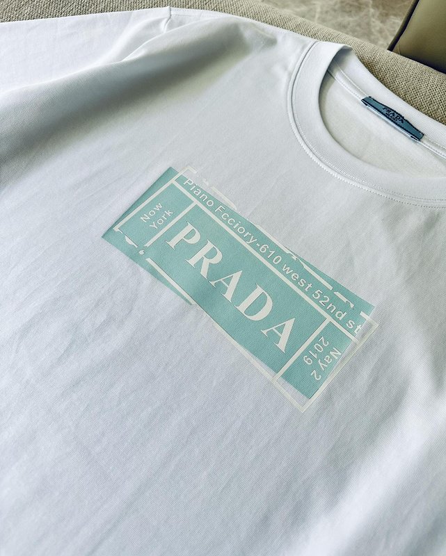 Футболка Prada May 2019 - Text Print "White" фото № 4
