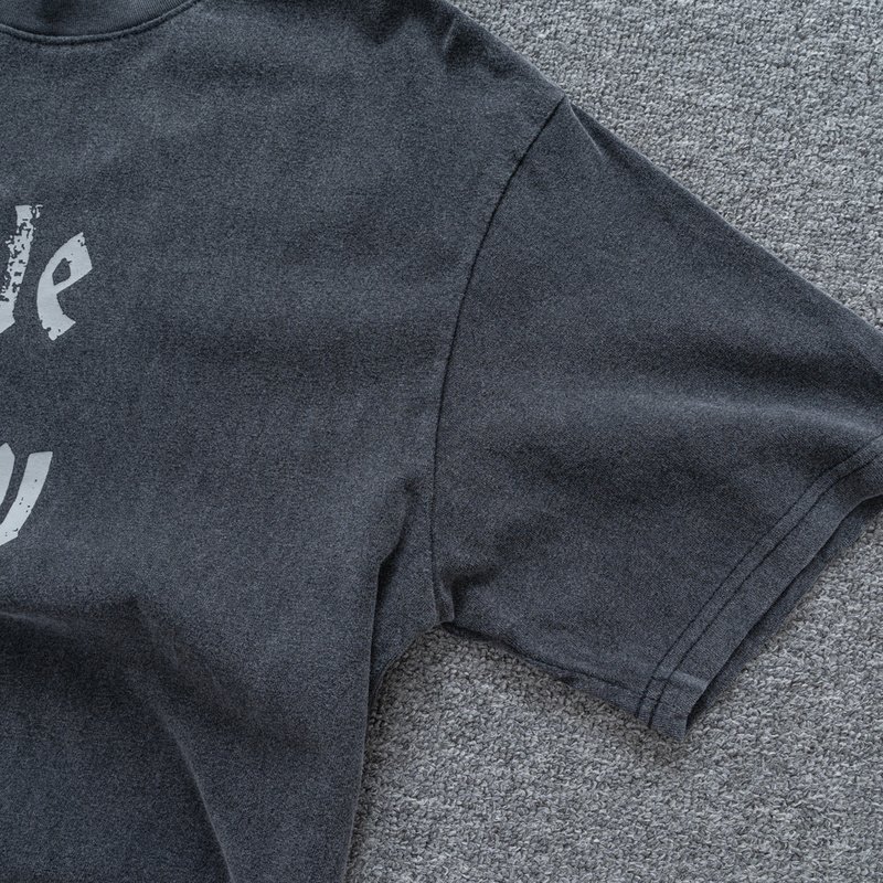 Футболка Represent With Text "Black/Gray" фото № 8