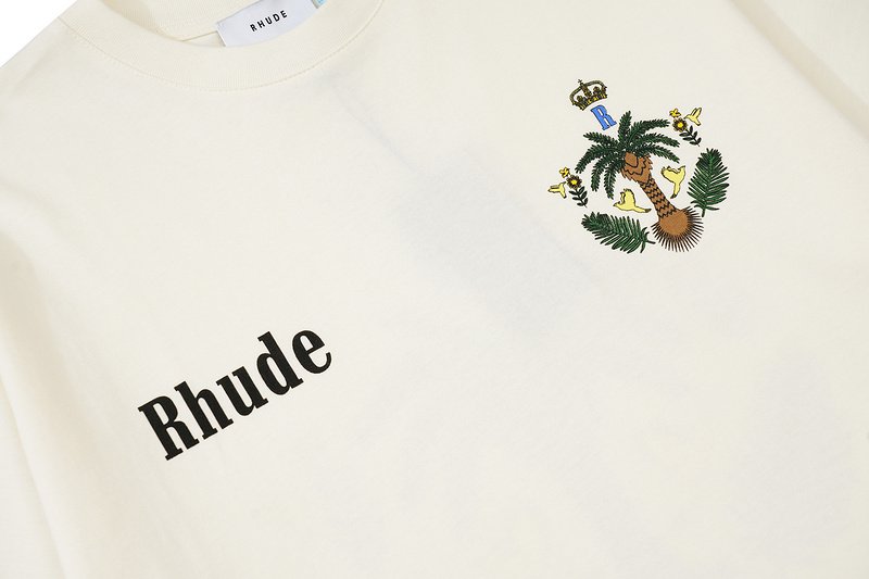 Футболка Rhude Tropical Kingdom - Print "White" фото № 3