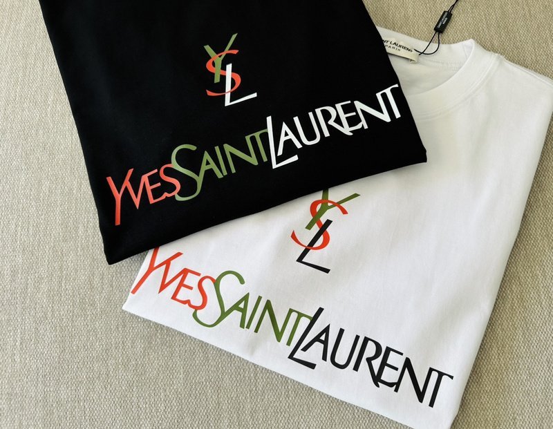 Футболка Saint Laurent With Logotype "Black" фото № 5