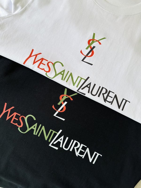 Футболка Saint Laurent With Logotype "Black" фото № 6