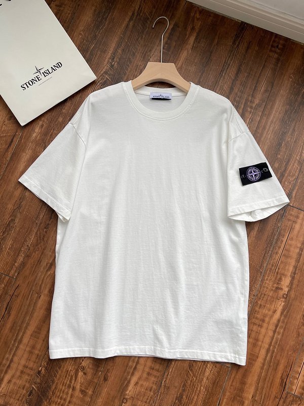 Футболка Stone Island Patch Four-Pointed Star "White" фото № 2