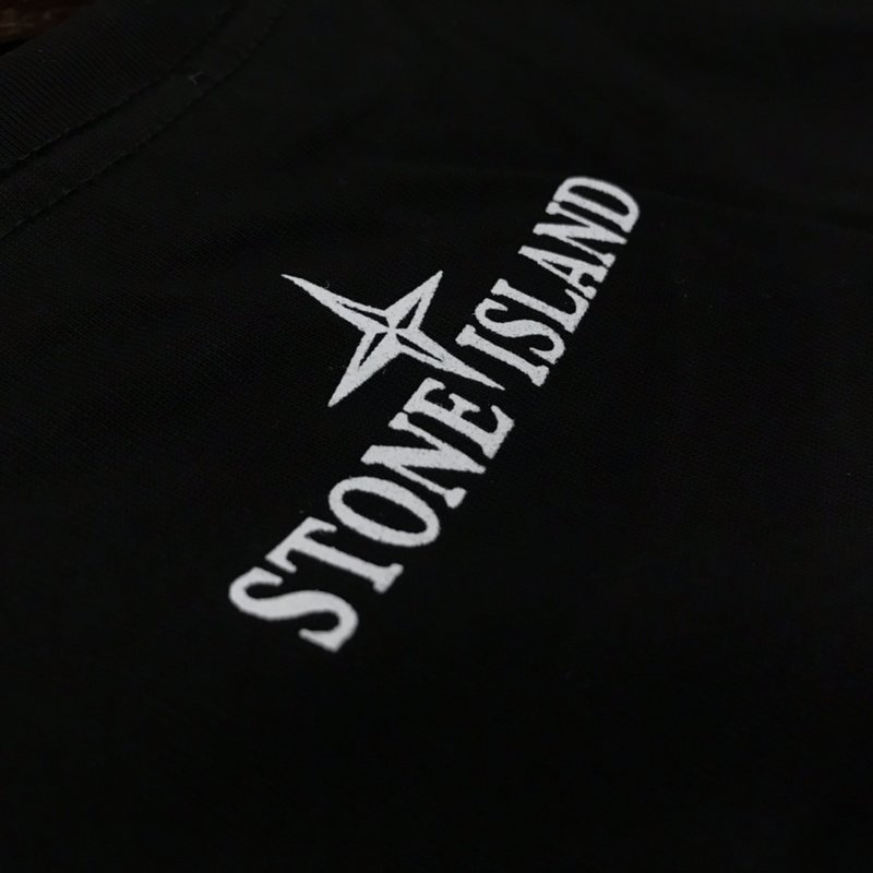 Футболка Stone Island Color Star Print Logo "Black" фото № 3