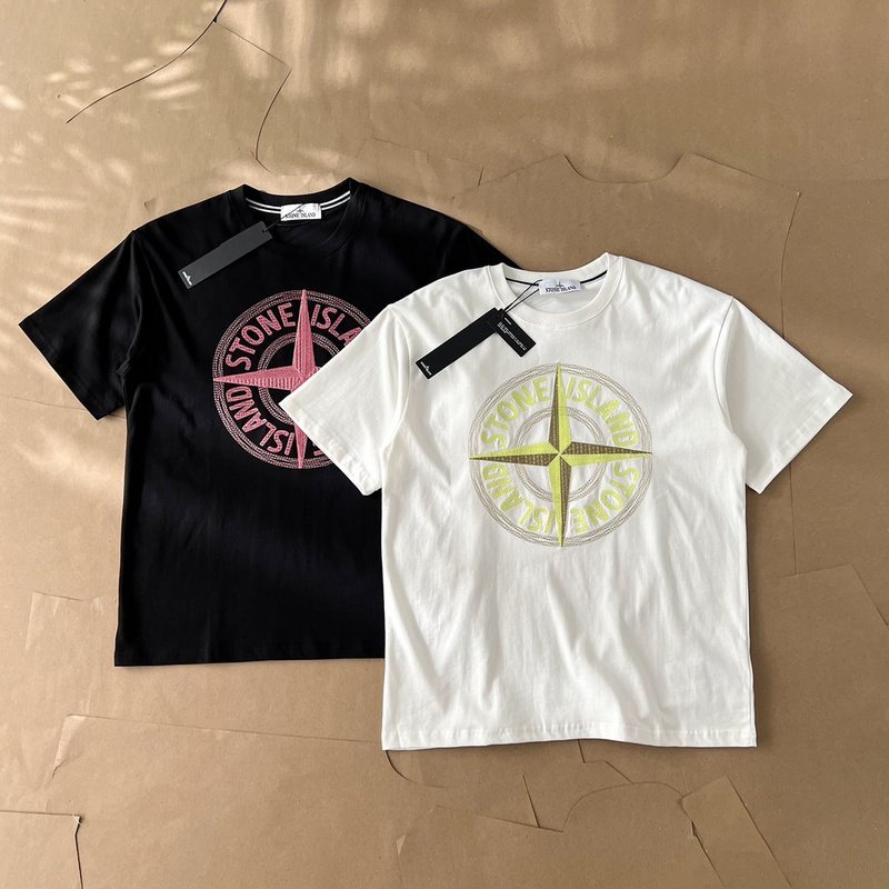 Футболка Stone Island Brand Logo - Thread Embroidery "White" фото № 2