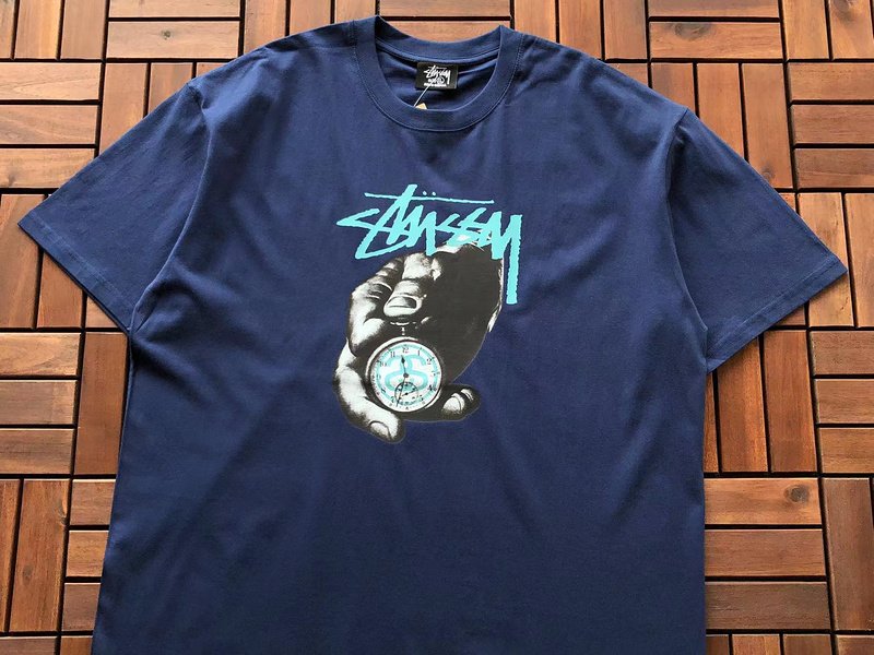Футболка Stussy Stopwatch In Hands "Blue" фото № 2