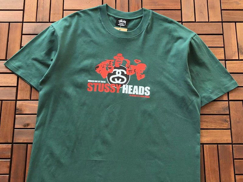 Футболка Stussy Letter With Mirror Image In Circle And Inscription "Green" фото № 2