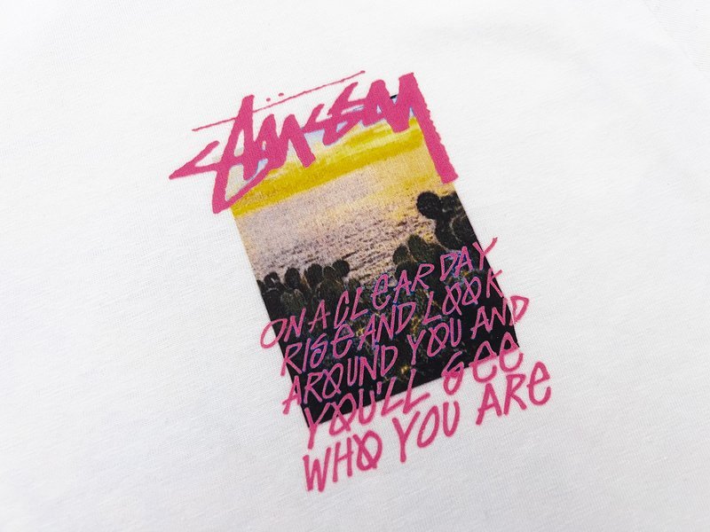 Футболка Stussy On A Clear Day Rise And Look "White" фото № 6