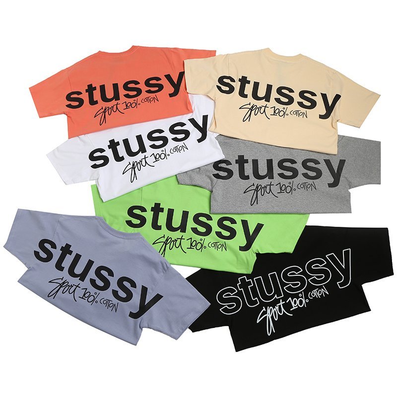 Футболка Stussy 100 Percent Cotton "Gray" фото № 2