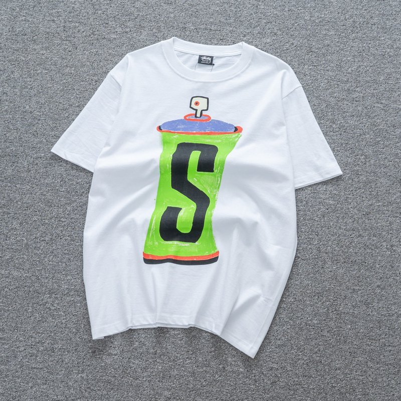 Футболка Stussy Paint Can "White" фото № 9