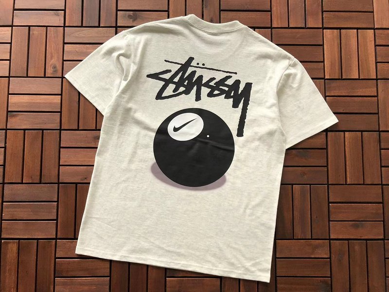 Футболка Stussy Billiard Ball With Mark "Beige" фото № 2