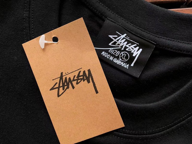 Футболка Stussy Rectangle With Multicolor Lettering And Symbols "Black" фото № 7