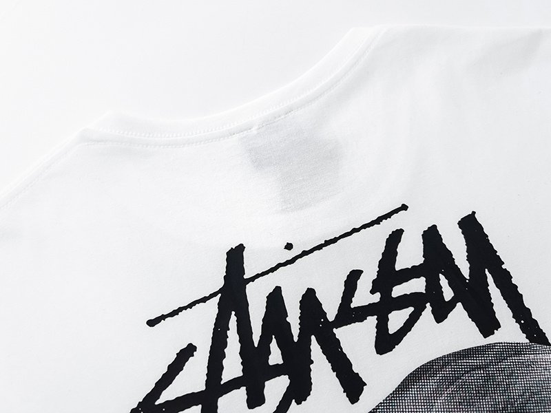 Футболка Stussy With A Hippo Print "White" фото № 2