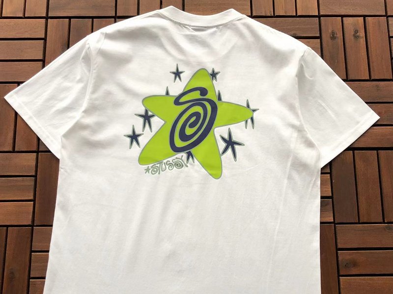 Футболка Stussy Big Star With Symbol Inside Print "Beige" фото № 3