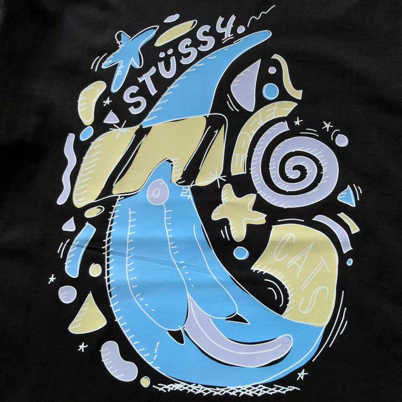 Футболка Stussy Sea Figures "Black" фото № 4