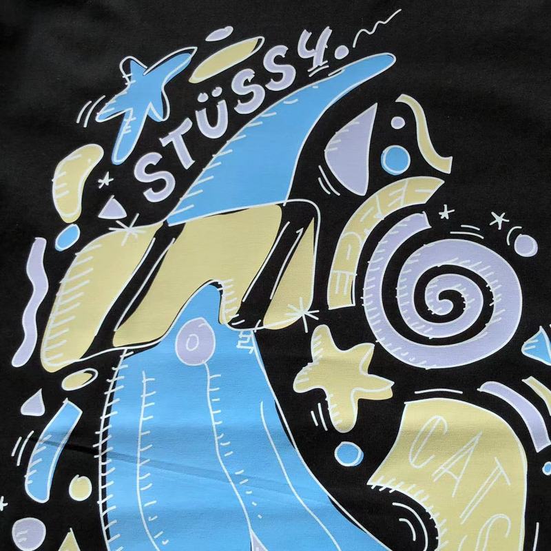 Футболка Stussy Sea Figures "Black" фото № 5