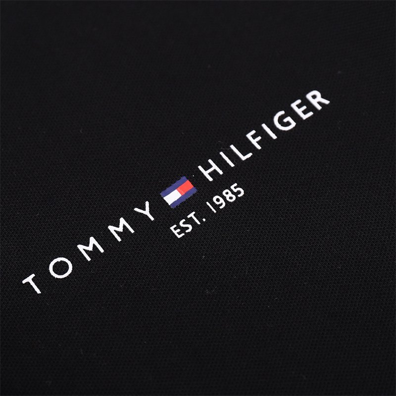 Поло Tommy Jeans Plain With Small Logo "Black" фото № 6