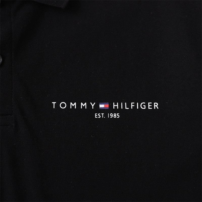 Поло Tommy Jeans Plain With Small Logo "Black" фото № 7