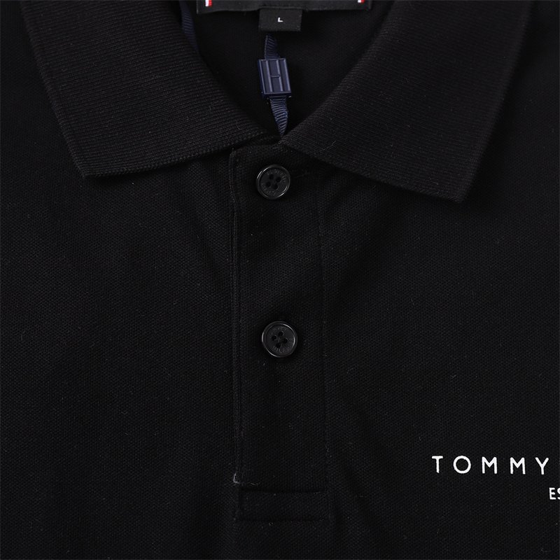 Поло Tommy Jeans Plain With Small Logo "Black" фото № 5