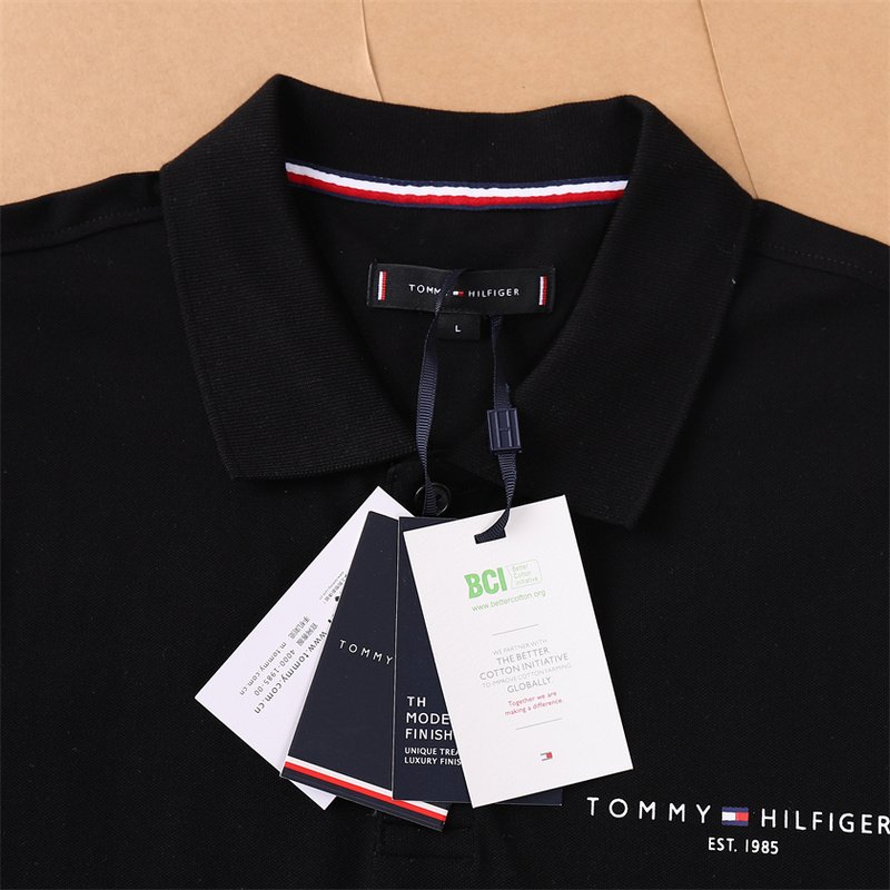 Поло Tommy Jeans Plain With Small Logo "Black" фото № 4