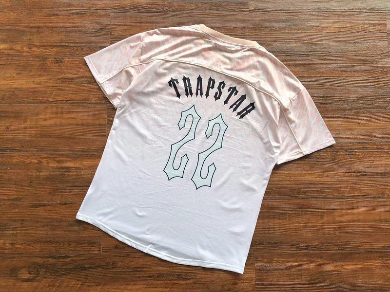 Футболка Trapstar Background From Repeating Small Logos "White" фото № 2